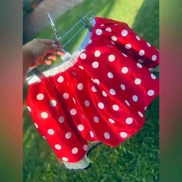 Minnie Mouse red polka dot skirt size 11/12 - Picture 8 of 8